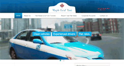 Desktop Screenshot of mapleleaftaxi.com