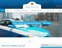 Tablet Screenshot of mapleleaftaxi.com